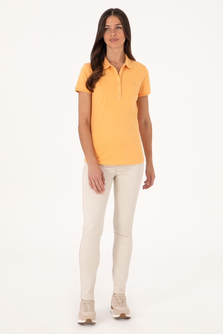 Kadın Turuncu Basic Tişört - 50300830094