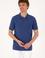 Erkek Regular Fit Polo Yaka Açık Lacivert Dokulu Tişört