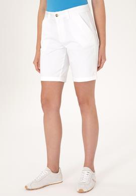 Kadın Beyaz Dokuma Şort - 50299160025