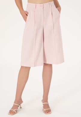 Kadın Pudra Dokuma Şort - 50300605026