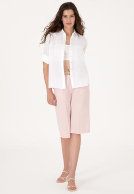 Kadın Pudra Dokuma Şort - 50300605026