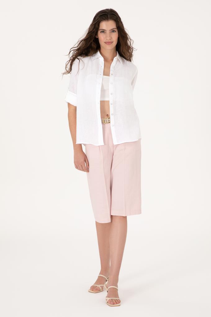 Kadın Pudra Dokuma Şort