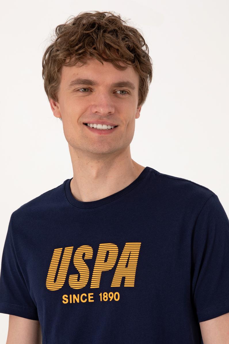 Erkek Regular Fit Bisiklet Yaka Lacivert Tişört