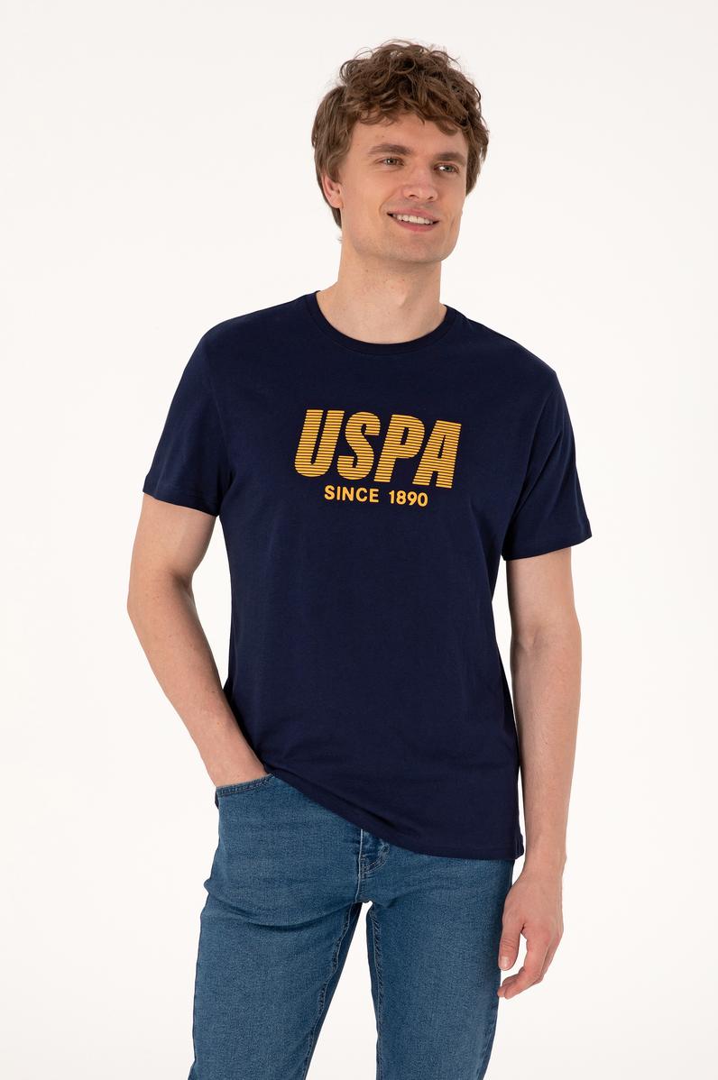 Erkek Regular Fit Bisiklet Yaka Lacivert Tişört