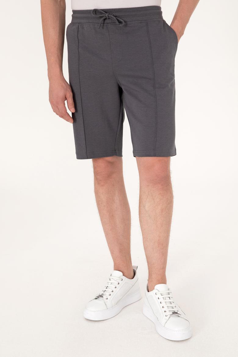 Erkek Antrasit Örme Şort - 50305925023