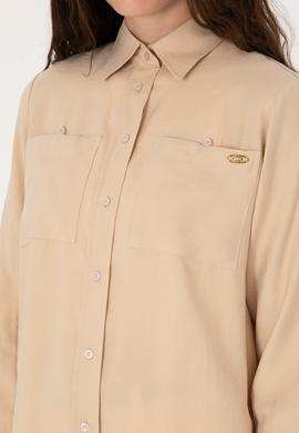 Kadın Taş Uzun Kollu Gömlek - 50299571012