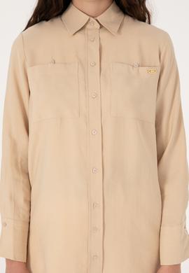 Kadın Taş Uzun Kollu Gömlek - 50299571012