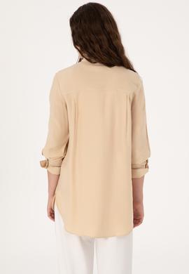 Kadın Taş Uzun Kollu Gömlek - 50299571012