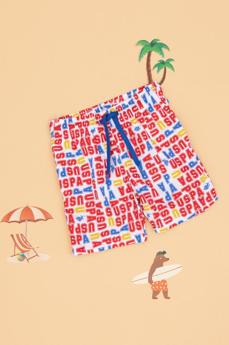 Erkek Çocuk Krem Deniz Şortu