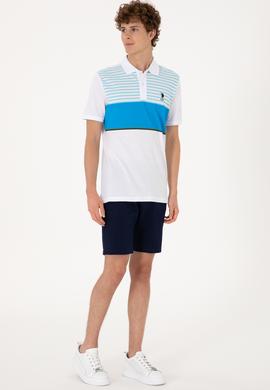 Erkek Regular Fit Polo Yaka Turkuaz Tişört - 50306861018