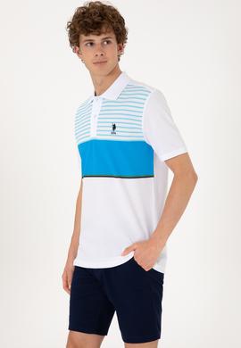 Erkek Regular Fit Polo Yaka Turkuaz Tişört - 50306861018
