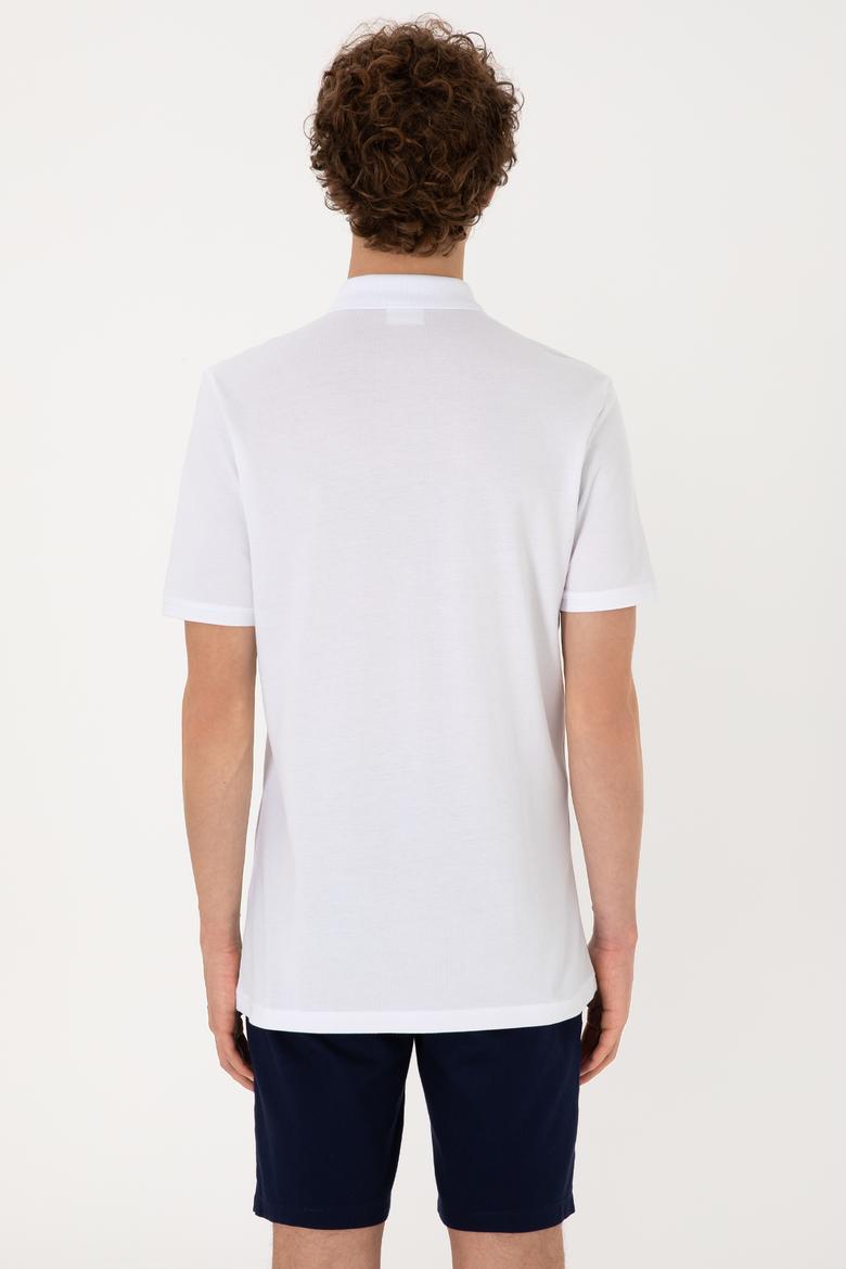 Erkek Regular Fit Polo Yaka Turkuaz Tişört - 50306861018