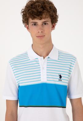 Erkek Regular Fit Polo Yaka Turkuaz Tişört - 50306861018