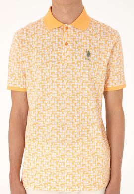 Erkek Regular Fit Polo Yaka Turuncu Tişört - 50306837007