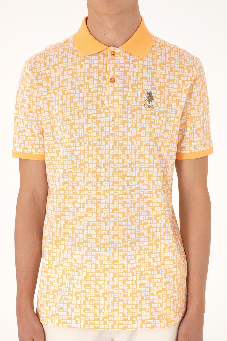 Erkek Regular Fit Polo Yaka Turuncu Tişört - 50306837007