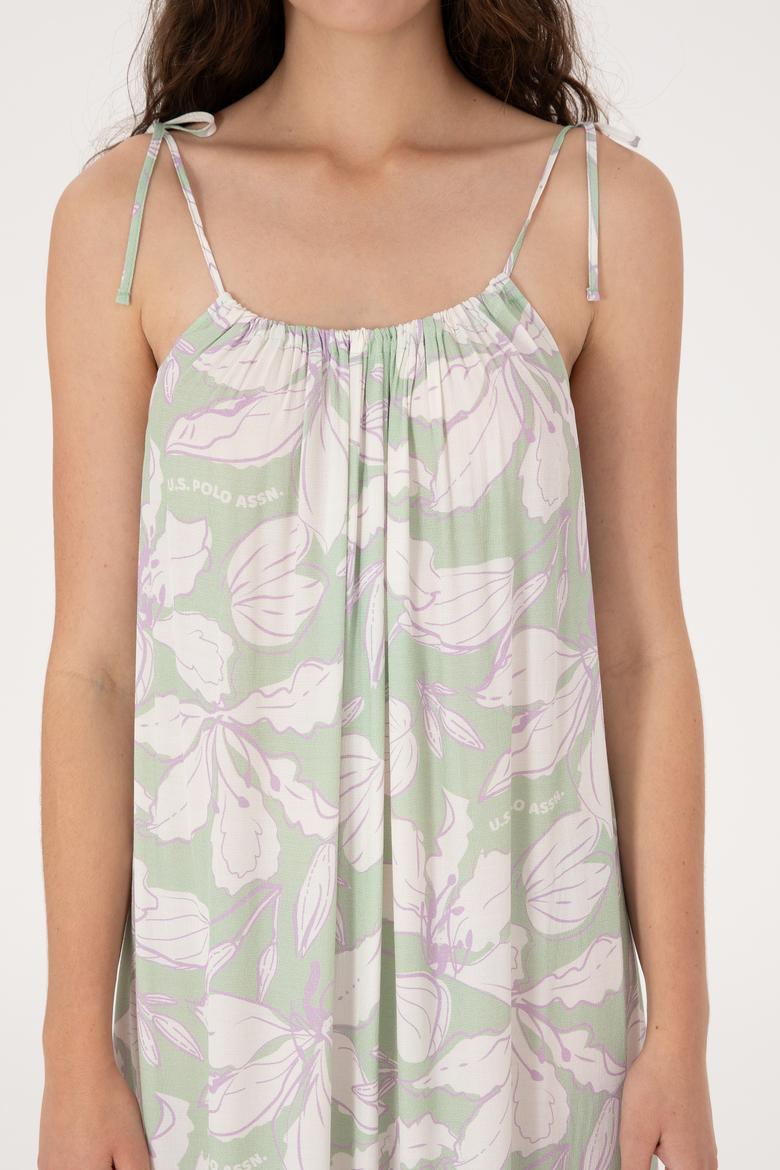 Kadın Su Yeşili Dokuma Elbise - 50300899011