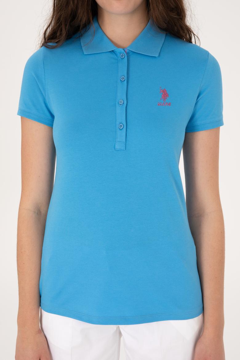 Kadın Turkuaz Basic Tişört - 50300896216