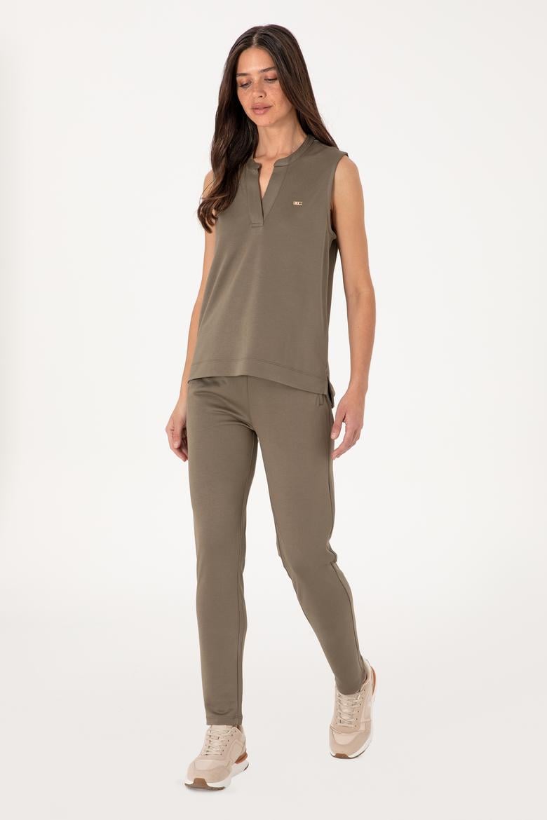 Kadın Vizon Modal Karışımlı Eşofman Altı