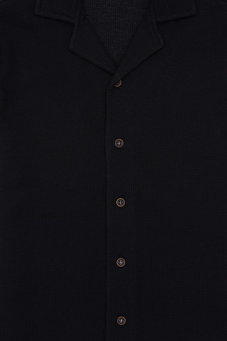 Erkek Çocuk Siyah Örme Gömlek - 50307299022