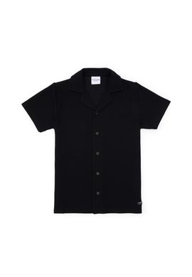 Erkek Çocuk Siyah Örme Gömlek - 50307299022