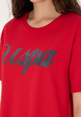 Kadın Kırmızı Örme Elbise - 50307835012