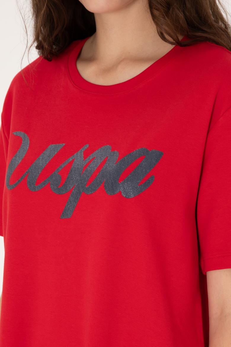 Kadın Kırmızı Örme Elbise - 50307835012