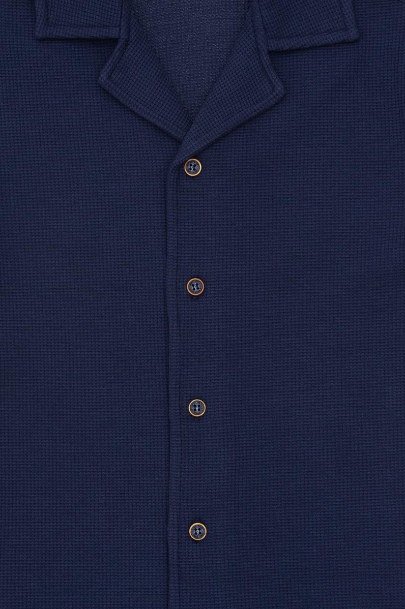 Erkek Çocuk Lacivert Örme Gömlek