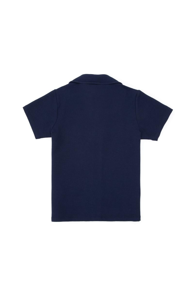 Erkek Çocuk Lacivert Örme Gömlek