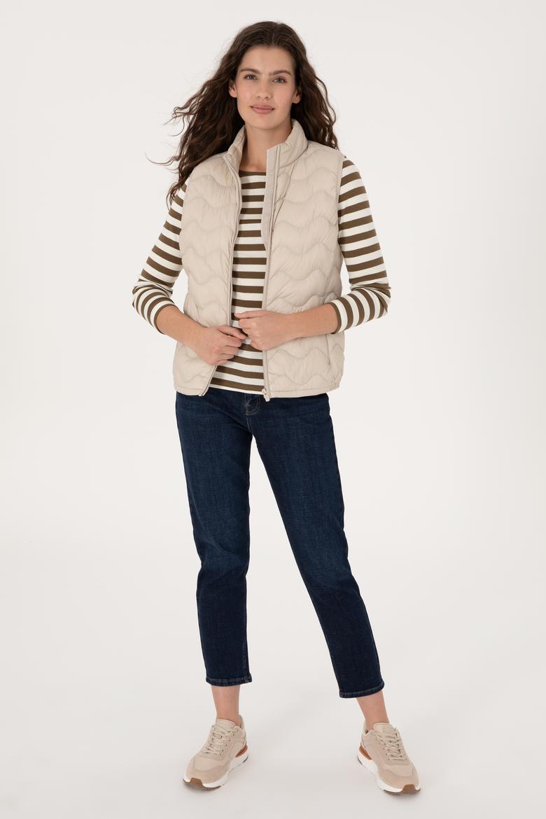 Kadın Krem Yelek - 50289603061