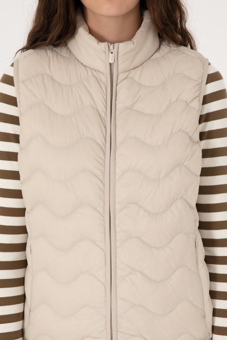 Kadın Krem Yelek - 50289603061