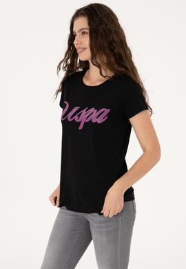 Kadın Siyah Tişört - 50307933015