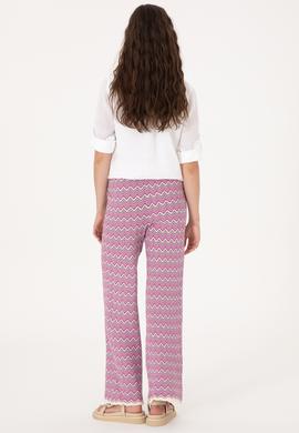 Kadın Fuşya Triko Pantolon - 50306842020