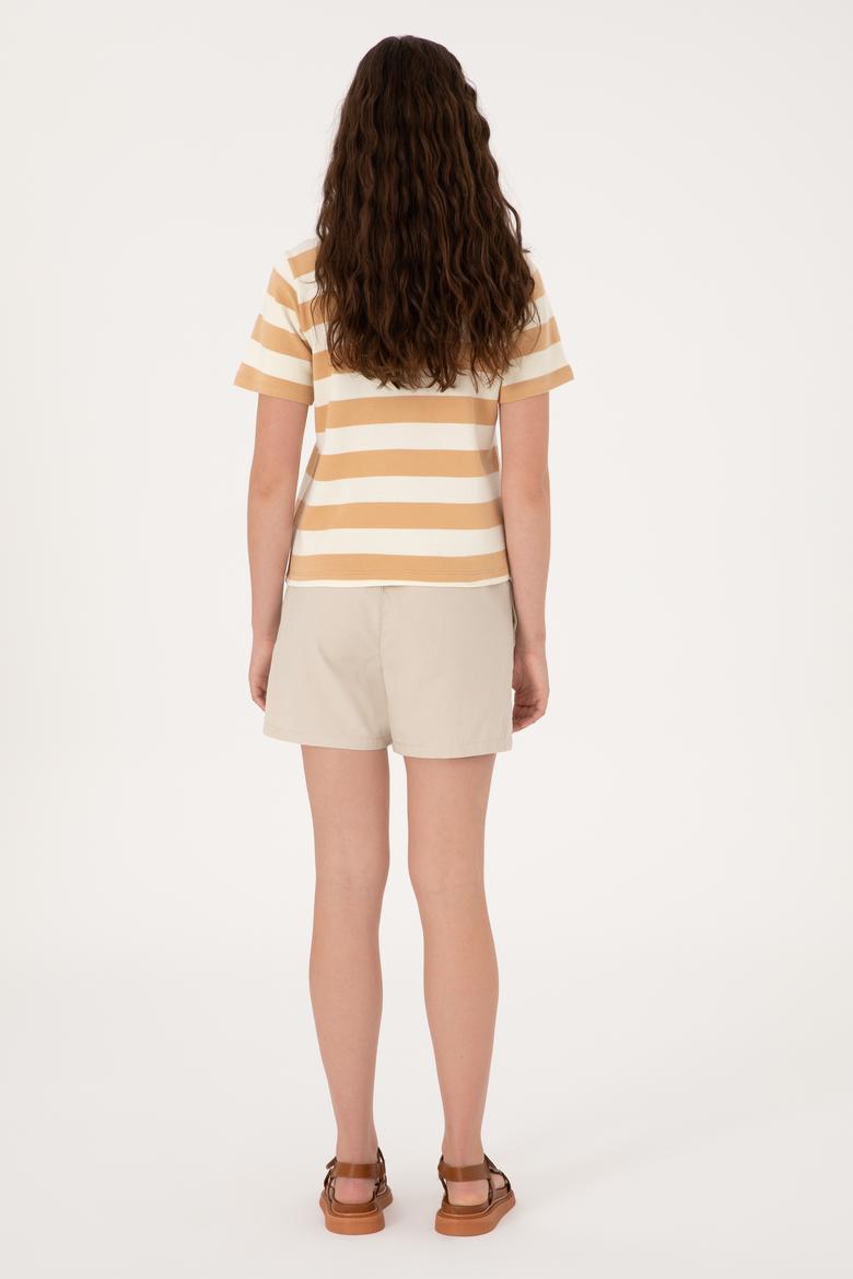 Kadın Taş Dokuma Şort - 50300653023