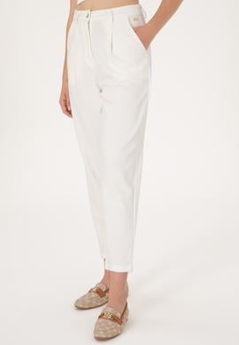 Kadın Krem Örme Pantolon - 50300650014