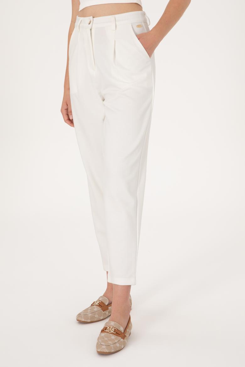 Kadın Krem Örme Pantolon - 50300650014