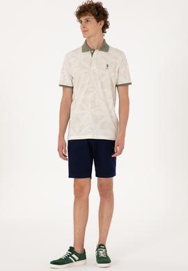 Erkek Regular Fit Polo Yaka Taş Tişört - 50306854008