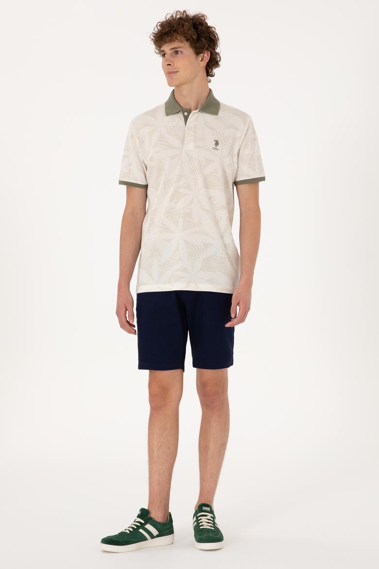 Erkek Regular Fit Polo Yaka Taş Tişört - 50306854008