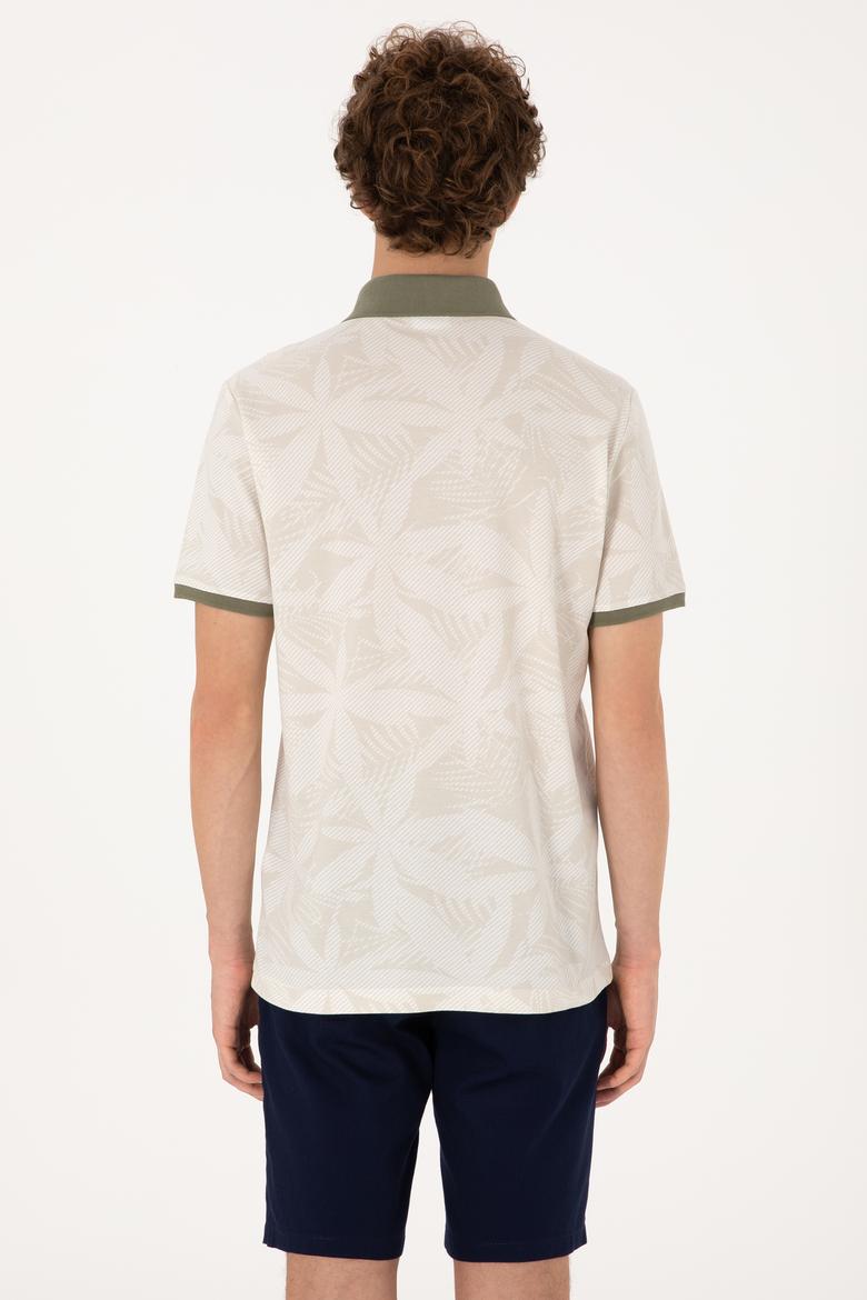 Erkek Regular Fit Polo Yaka Taş Tişört - 50306854008