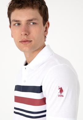 Erkek Regular Fit Polo Yaka Beyaz Tişört - 50306817001