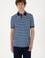 Erkek Regular Fit Lacivert Polo Yaka Çizgili Tişört