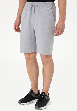 Erkek Gri Melanj Örme Şort - 50307289017