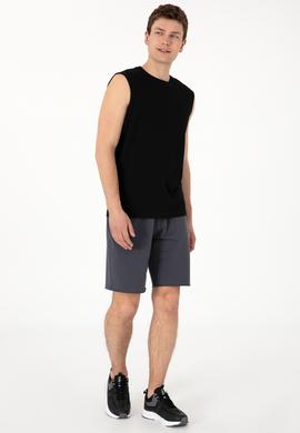 Erkek Antrasit Örme Şort - 50307289038