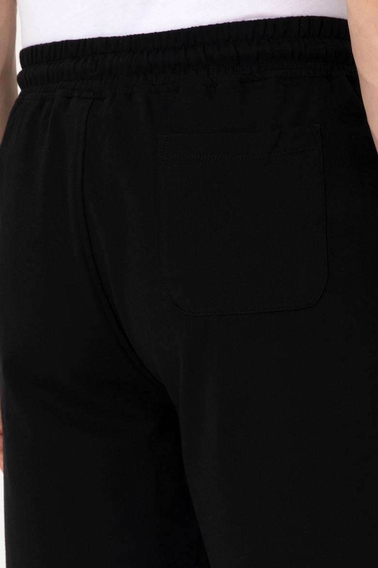 Erkek Siyah Örme Şort - 50307289028