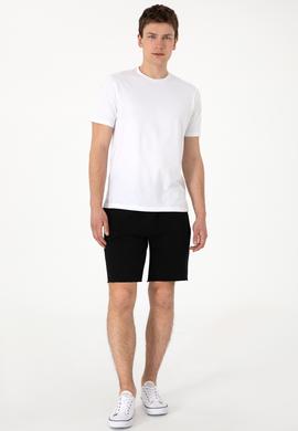 Erkek Siyah Örme Şort - 50307289028