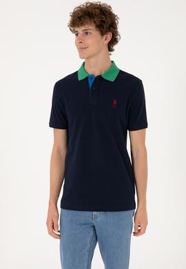 Erkek Regular Fit Polo Yaka Lacivert Tişört - 50306809018