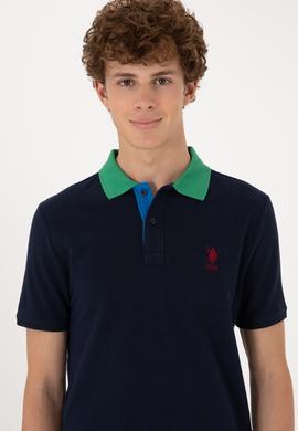 Erkek Regular Fit Polo Yaka Lacivert Tişört - 50306809018