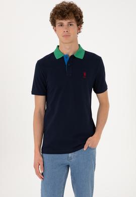 Erkek Regular Fit Polo Yaka Lacivert Tişört - 50306809018