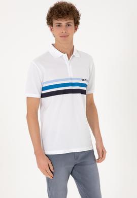 Erkek Regular Fit Polo Yaka Beyaz Tişört - 50306811006