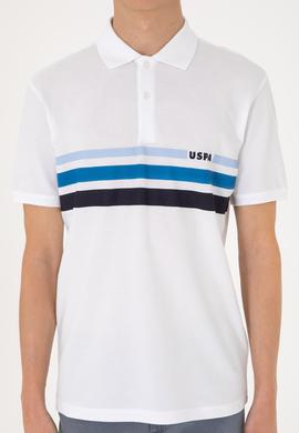 Erkek Regular Fit Polo Yaka Beyaz Tişört - 50306811006