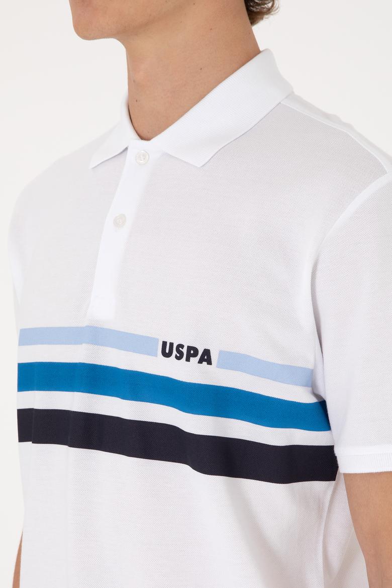 Erkek Regular Fit Polo Yaka Beyaz Tişört - 50306811006